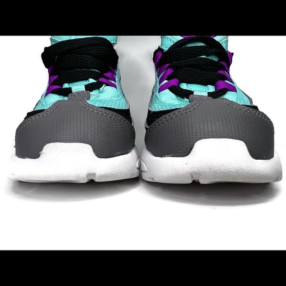 Nike Air Max 95 infant/toddler girl shoes gunsmoke/aurora green size 9C - Picture 7 of 13